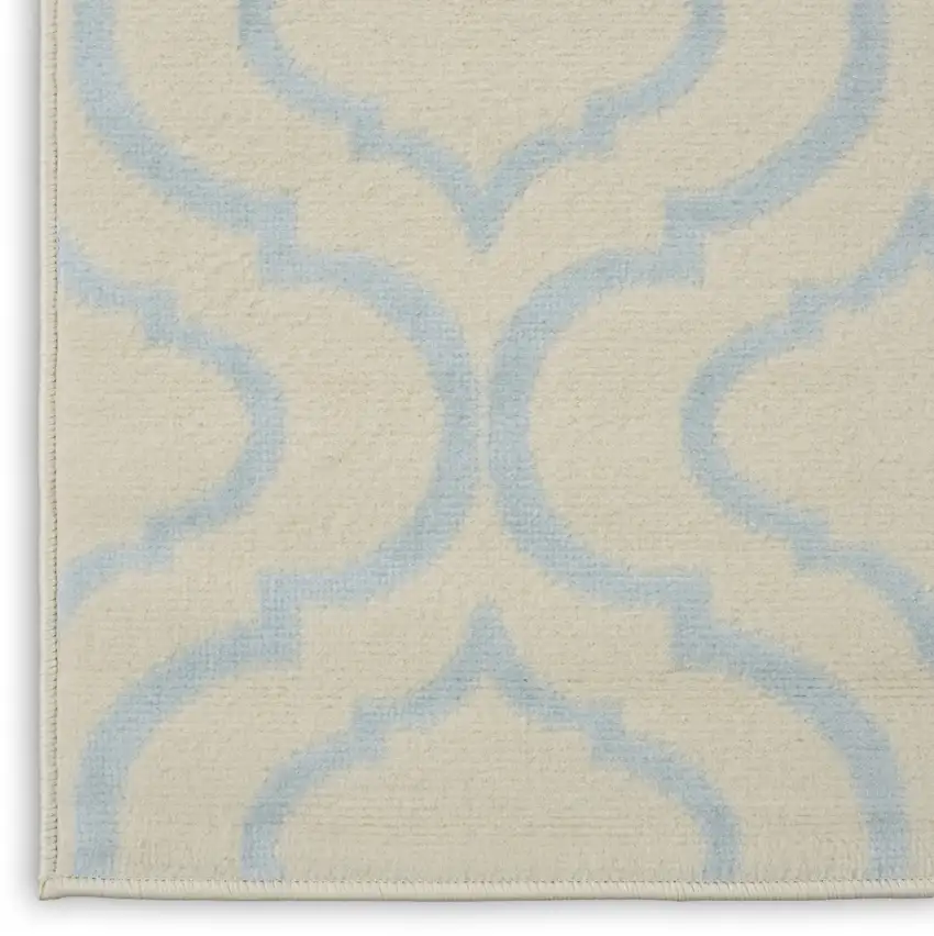 7' Gray Moroccan Power Loom Runner Rug Photo 8