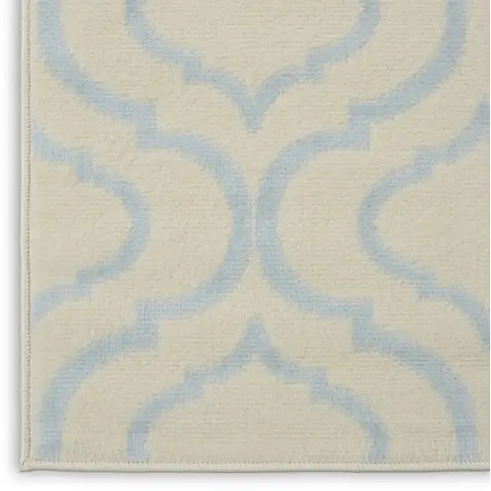 7' Gray Moroccan Power Loom Runner Rug Photo 8