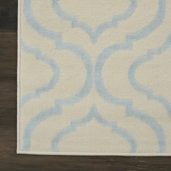 7' Gray Moroccan Power Loom Runner Rug Photo 8