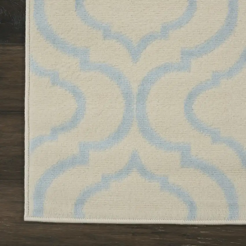 7' Gray Moroccan Power Loom Runner Rug Photo 8