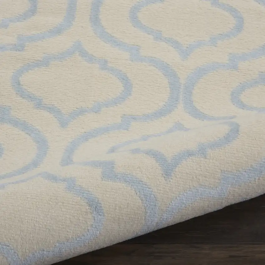 7' Gray Moroccan Power Loom Runner Rug Photo 8
