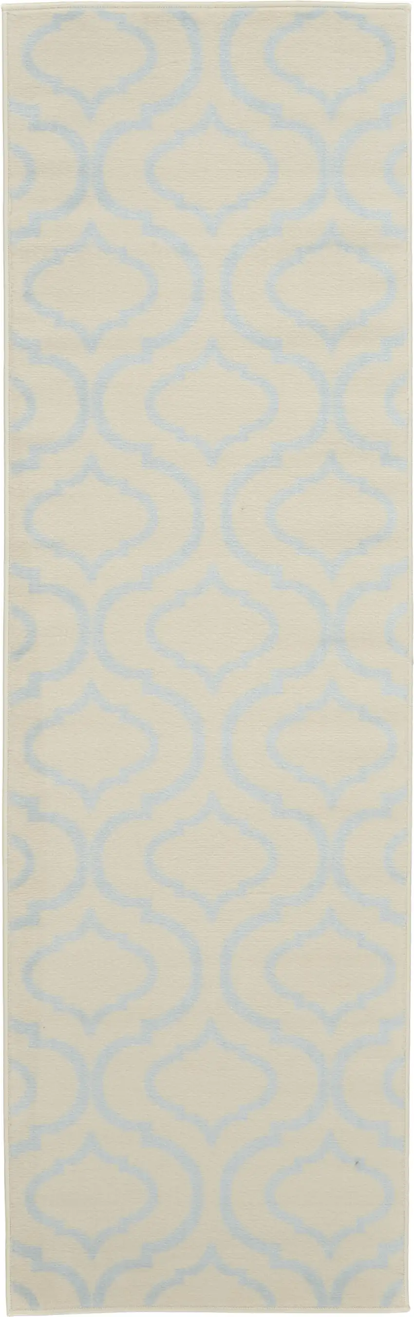 7' Gray Moroccan Power Loom Runner Rug Photo 1