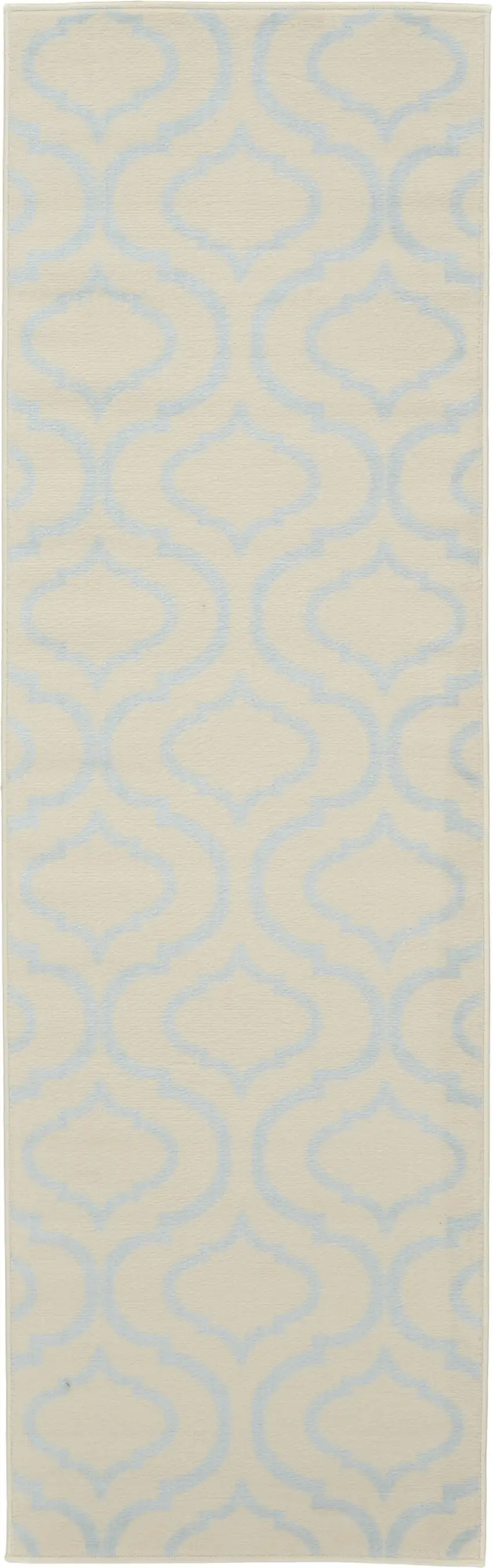 7' Gray Moroccan Power Loom Runner Rug Photo 2
