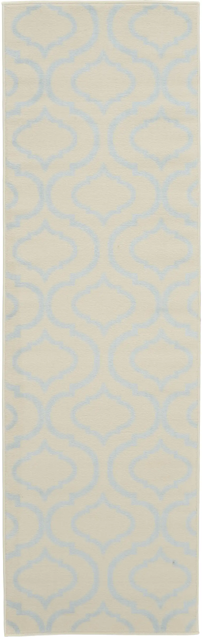 7' Gray Moroccan Power Loom Runner Rug Photo 3