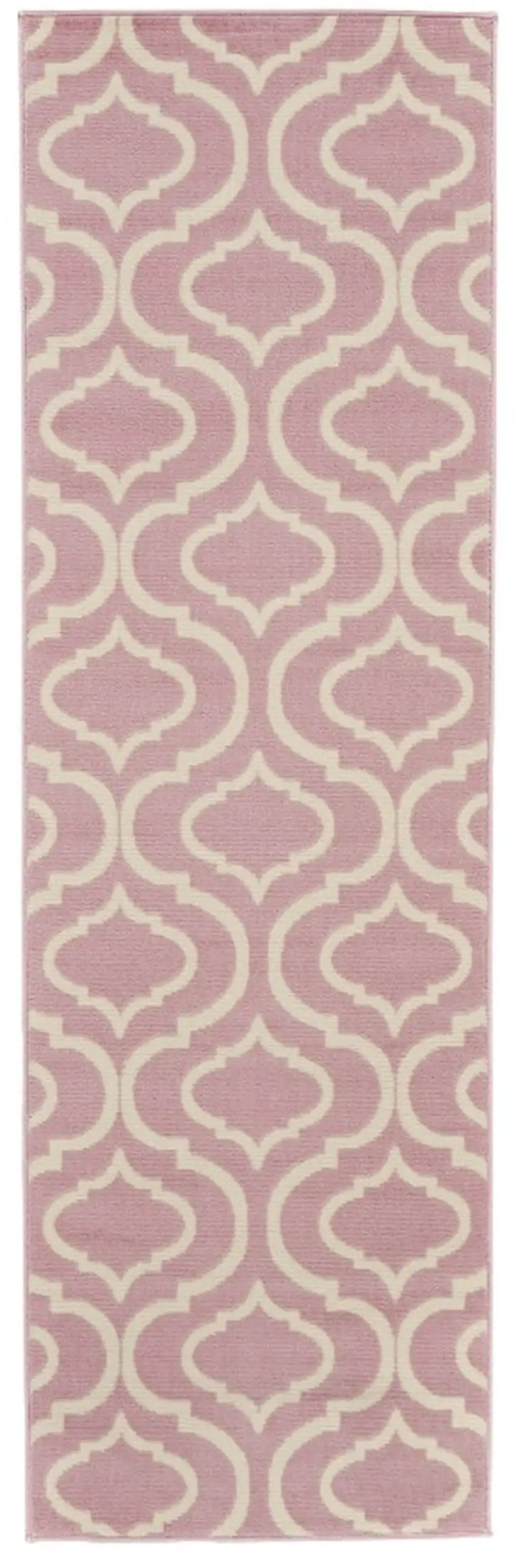 7' Gray Moroccan Power Loom Runner Rug Photo 2