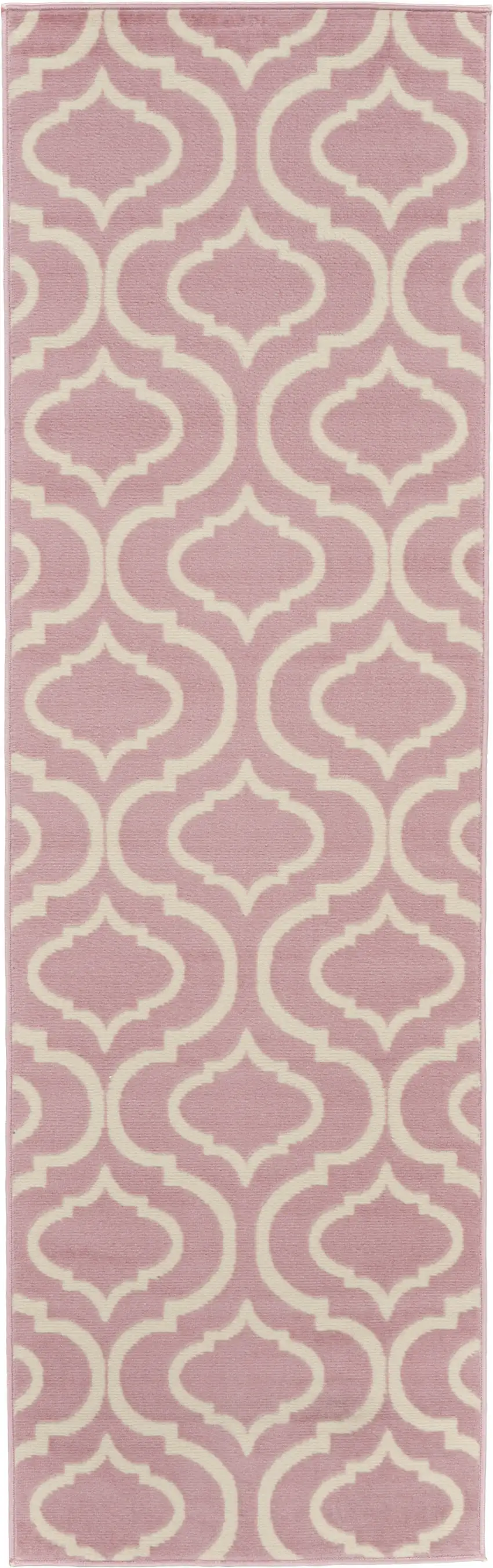 7' Gray Moroccan Power Loom Runner Rug Photo 1