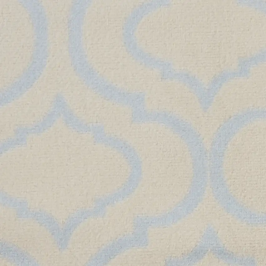 5' Gray Round Moroccan Power Loom Area Rug Photo 9