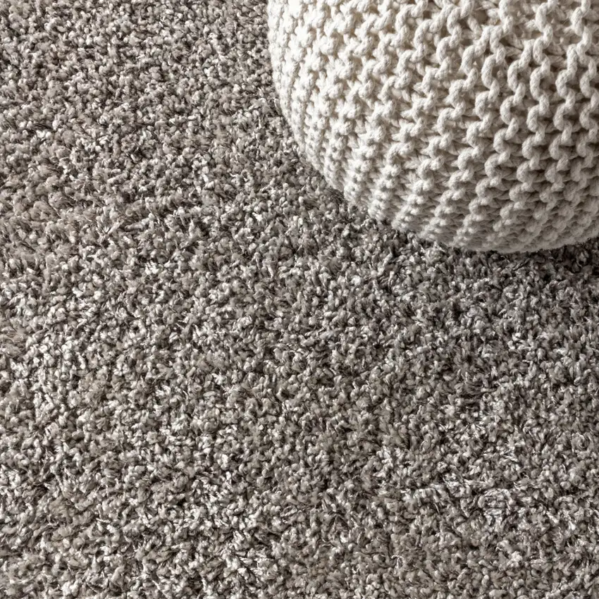 8' Gray Runner Rug With Fringe Photo 6