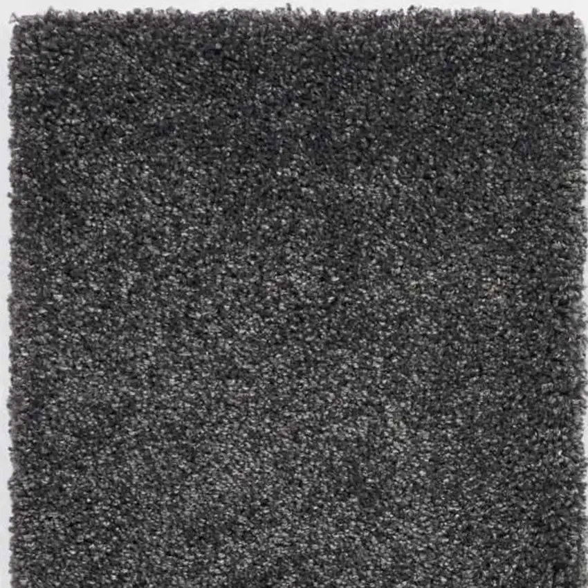 10' Gray Shag Non Skid Runner Rug Photo 5