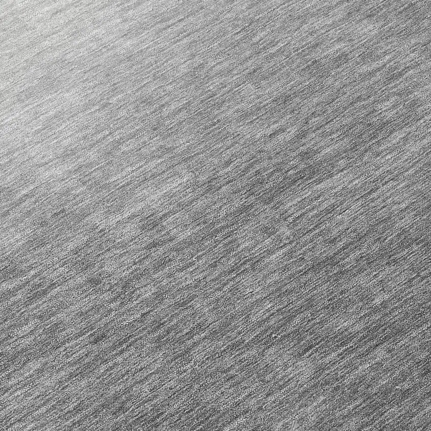 8' Gray Silver And Black Round Abstract Washable Indoor Outdoor Area Rug Photo 8