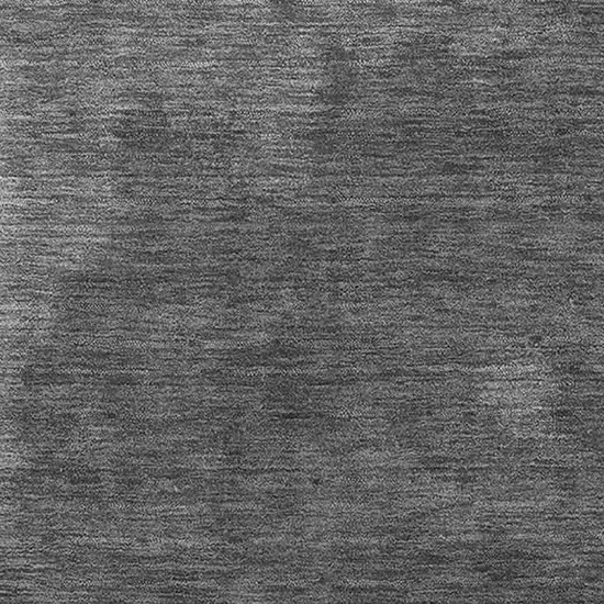 8' Gray Silver And Charcoal Abstract Washable Area Rug With UV Protection Photo 2