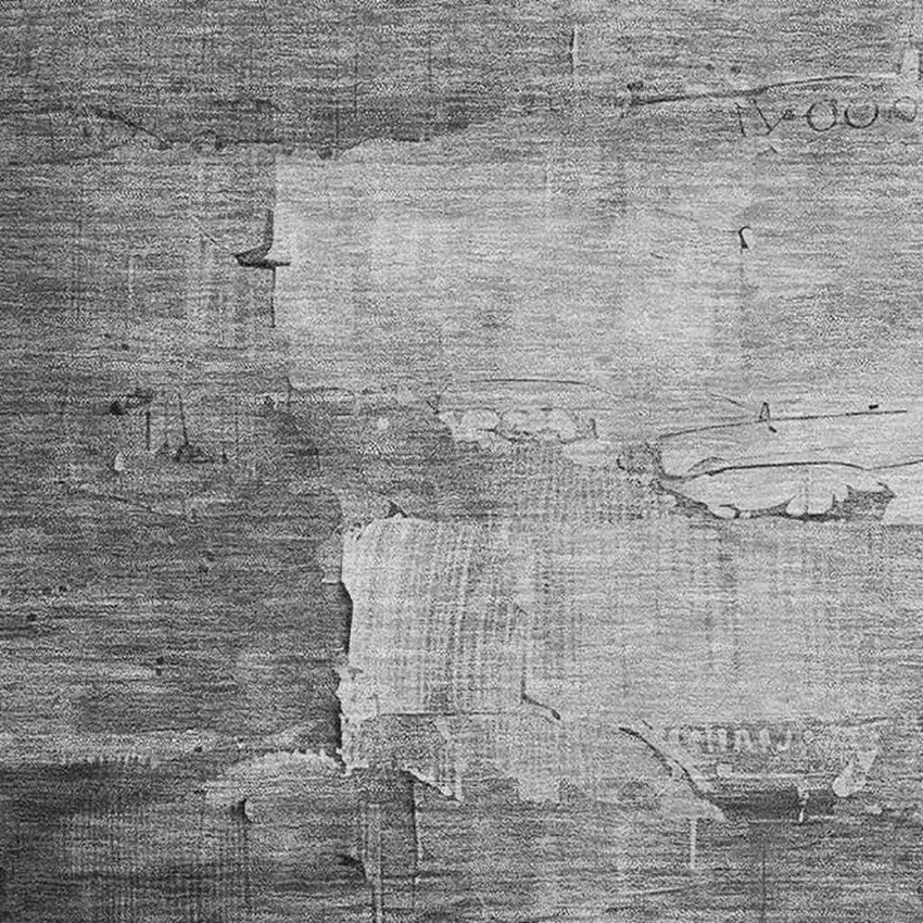 8' Gray Silver And Charcoal Abstract Washable Area Rug With UV Protection Photo 2