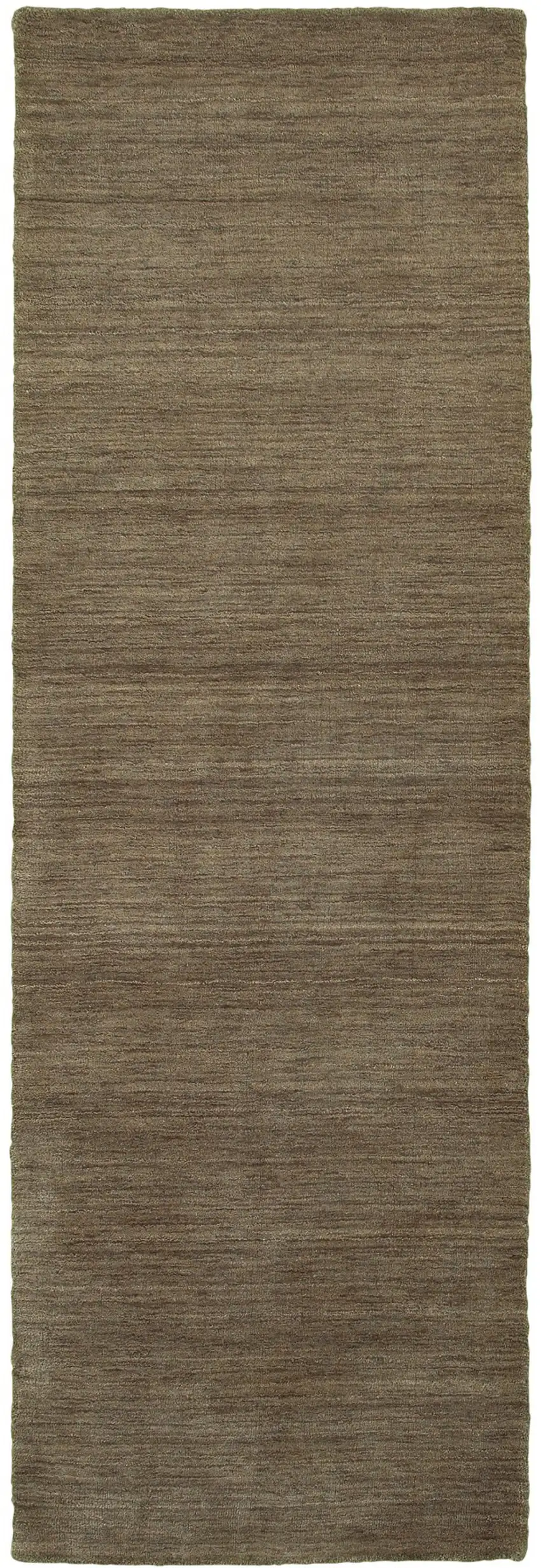 8' Gray Wool Hand Tufted Runner Rug Photo 2