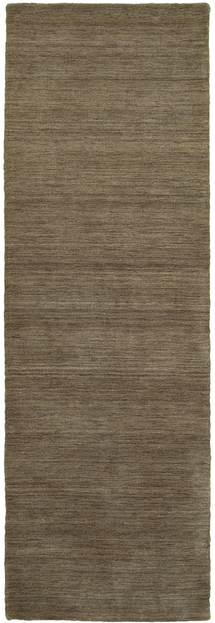8' Gray Wool Hand Tufted Runner Rug Photo 5