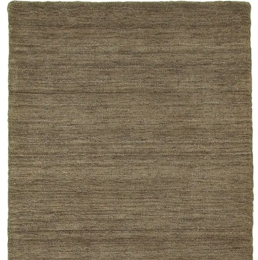 8' Gray Wool Hand Tufted Runner Rug Photo 4