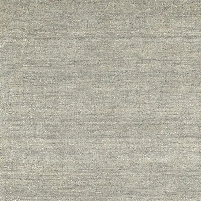 8' Gray Wool Hand Tufted Runner Rug Photo 6