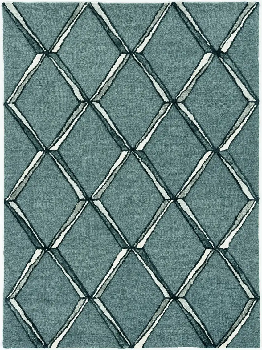 8' Gray Wool Handmade Runner Rug Photo 1