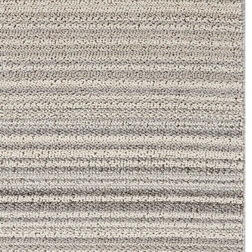8' Gray and Beige Abstract Distressed Area Rug Photo 4