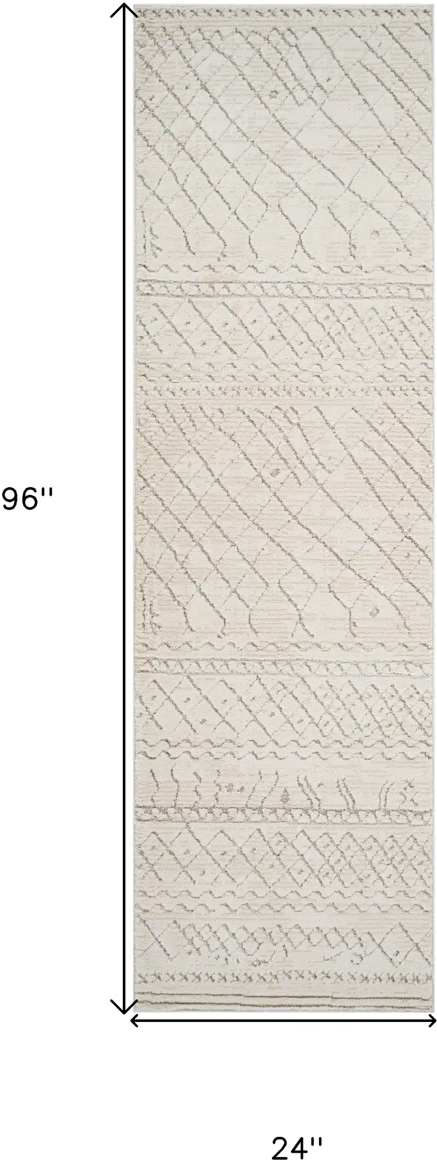 8' Gray and Beige Abstract Distressed Area Rug Photo 7