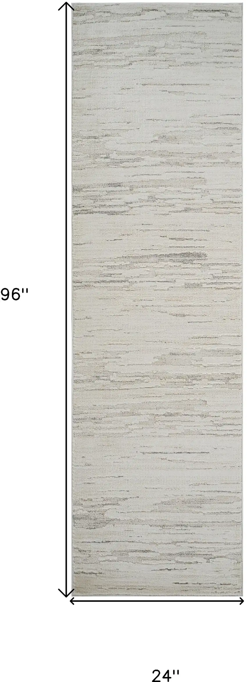 8' Gray and Beige Geometric Distressed Area Rug Photo 8