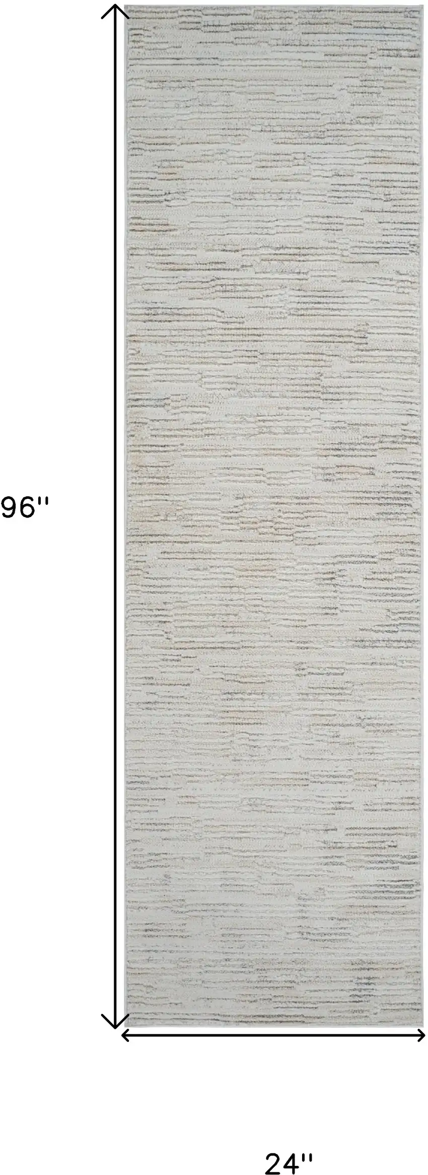 8' Gray and Beige Geometric Distressed Area Rug Photo 6