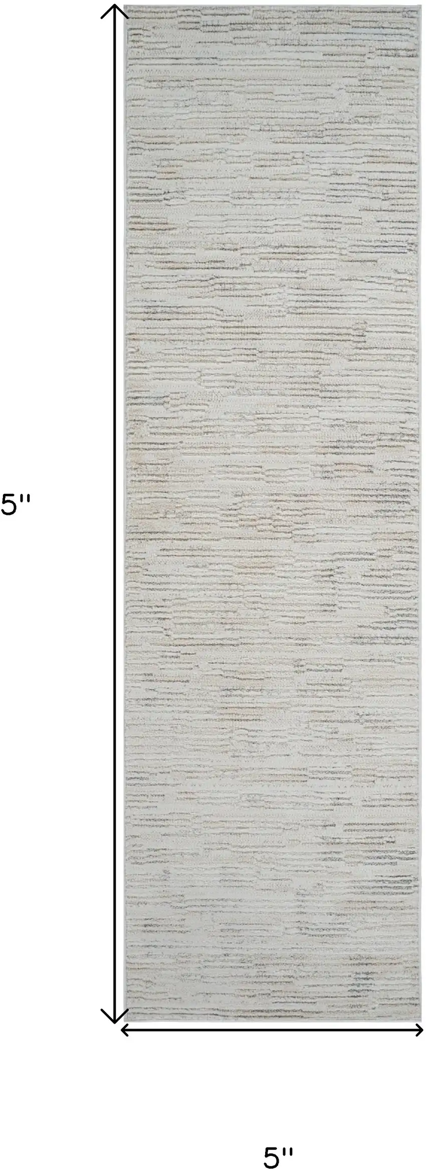 8' Gray and Beige Geometric Distressed Area Rug Photo 3