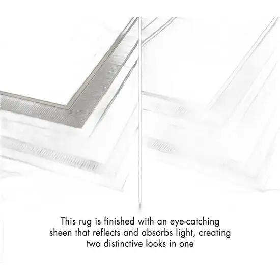 8' Gray and Ivory Geometric Non Skid Runner Rug Photo 4