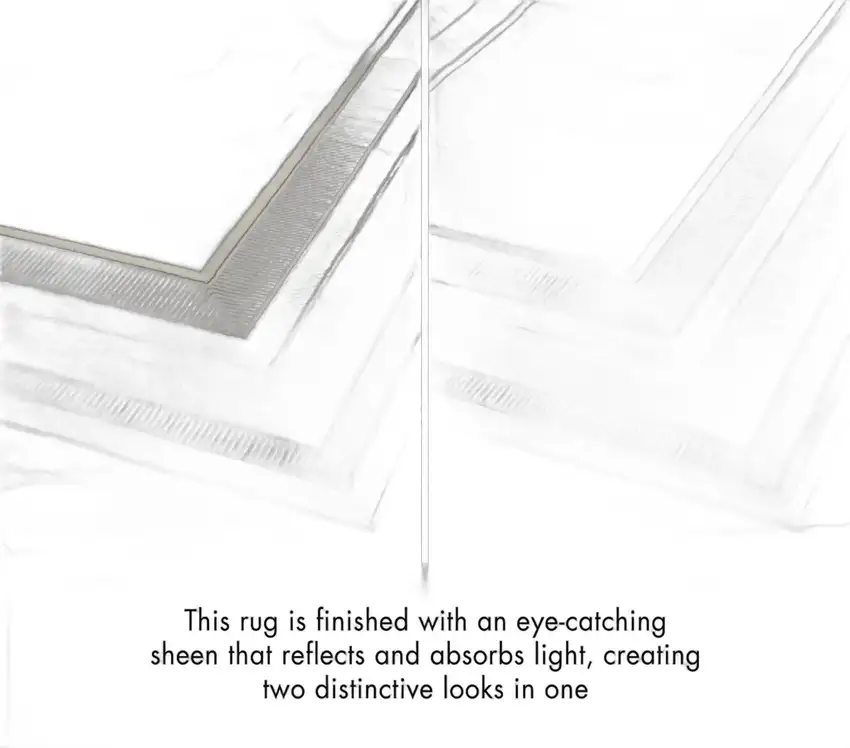 8' Gray and Ivory Geometric Non Skid Runner Rug Photo 4