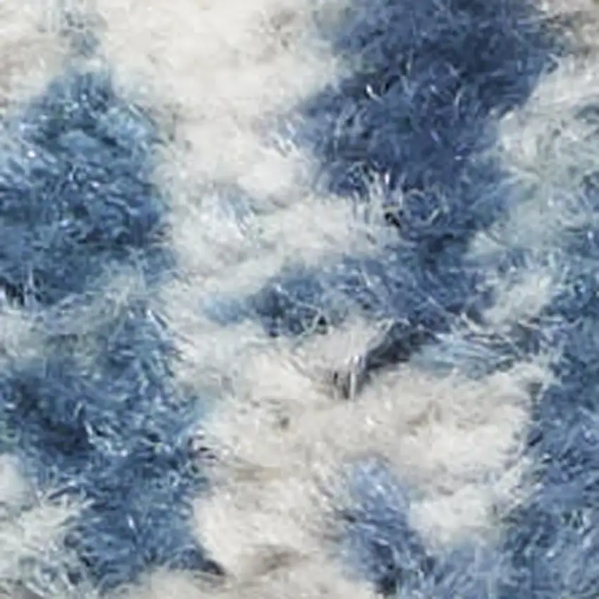 10' Gray and Ivory Square Abstract Power Loom Area Rug Photo 1