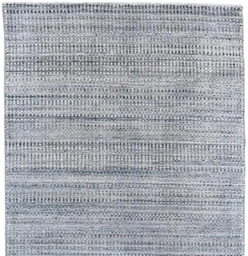 10' Gray and Purple Ombre Hand Woven Runner Rug Photo 5