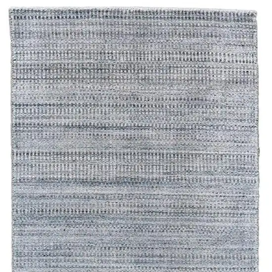 10' Gray and Purple Ombre Hand Woven Runner Rug Photo 7