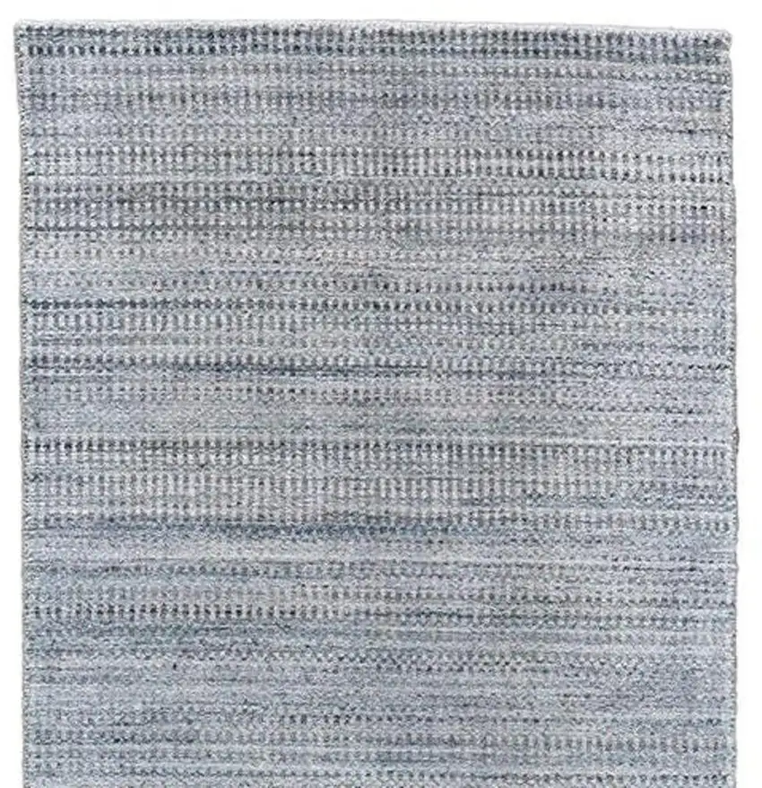 10' Gray and Purple Ombre Hand Woven Runner Rug Photo 7