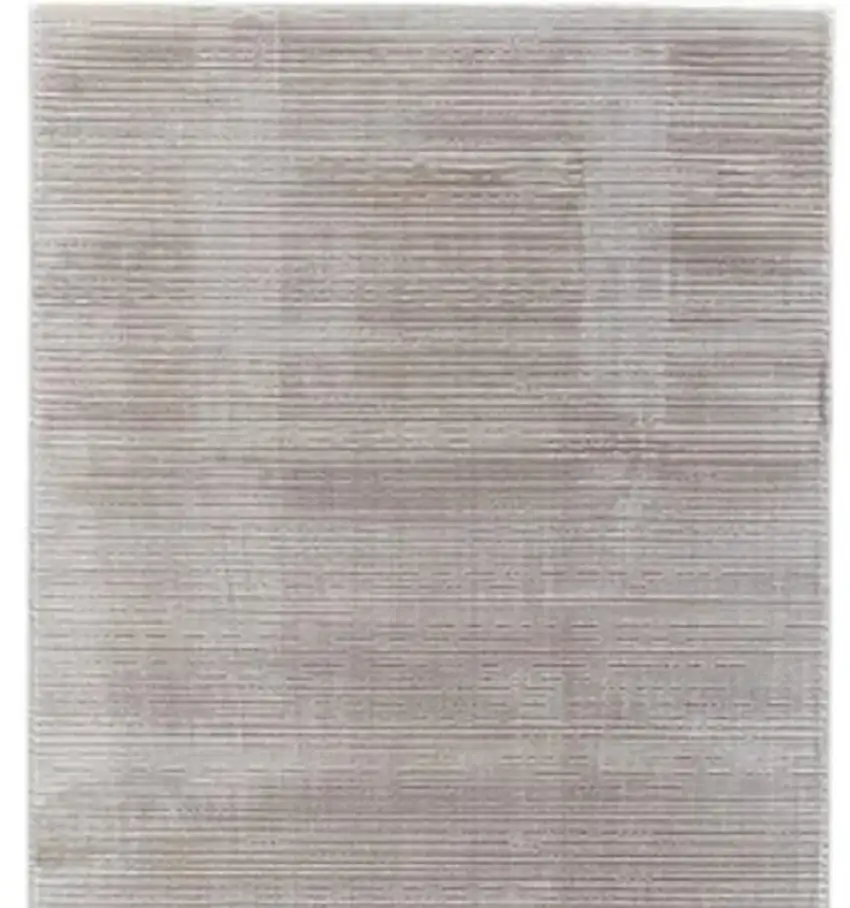 8' Gray and White Power Loom Runner Rug Photo 4