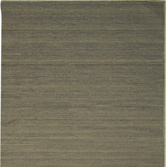 10' Green Abstract Washable Runner Rug Photo 5