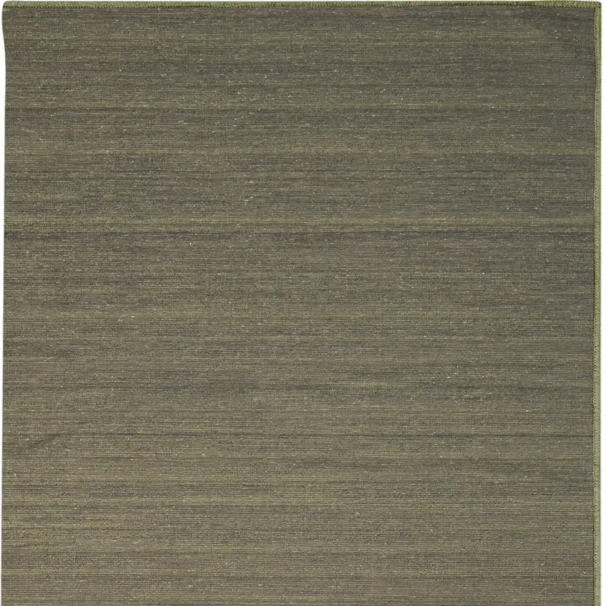 10' Green Abstract Washable Runner Rug Photo 5