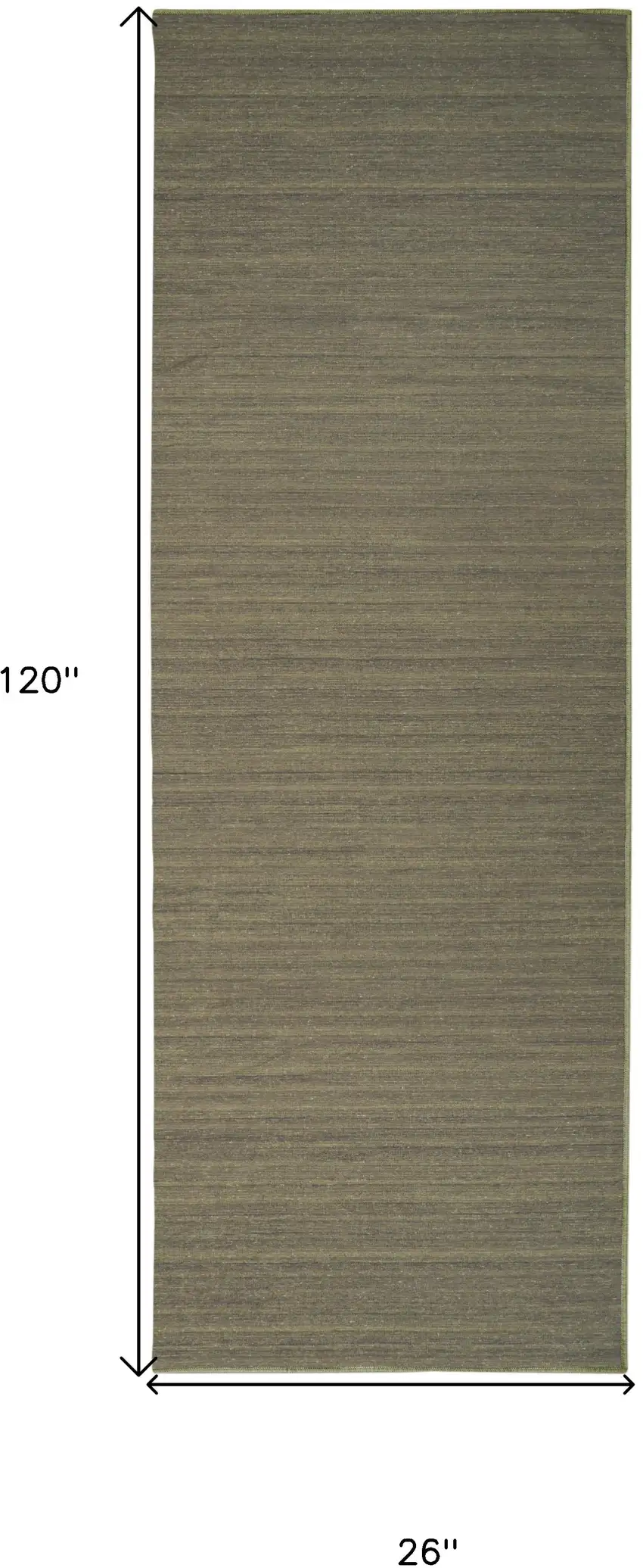 10' Green Abstract Washable Runner Rug Photo 3