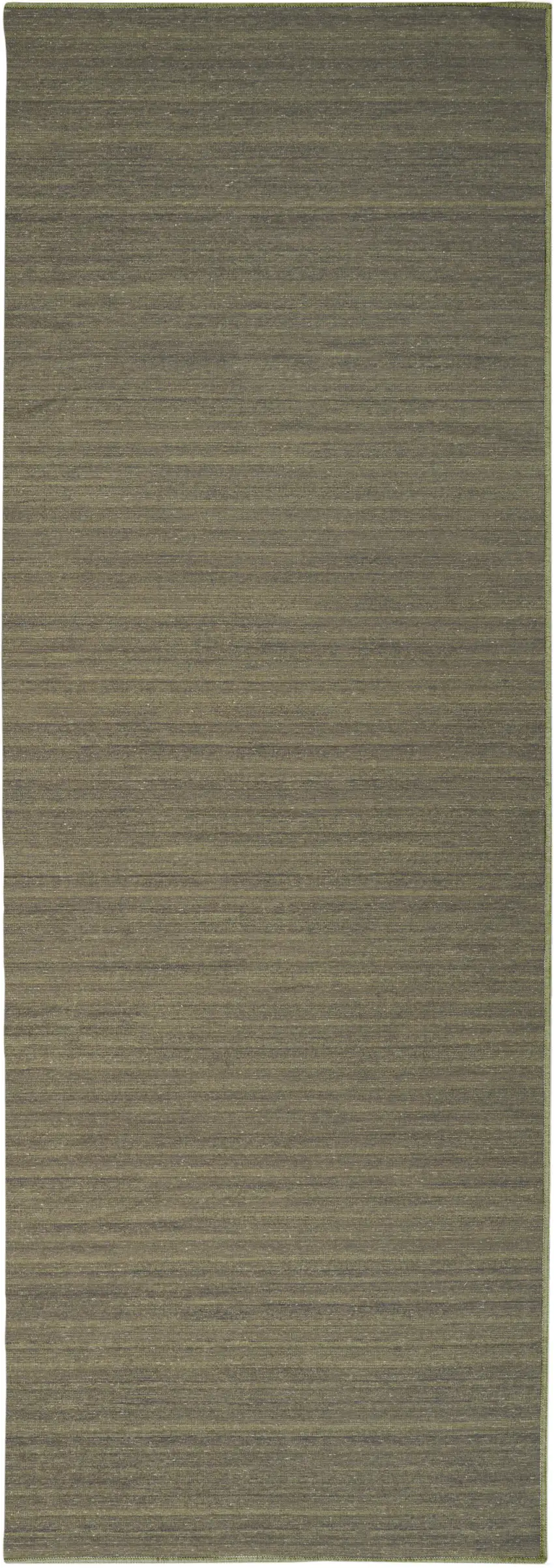 10' Green Abstract Washable Runner Rug Photo 2