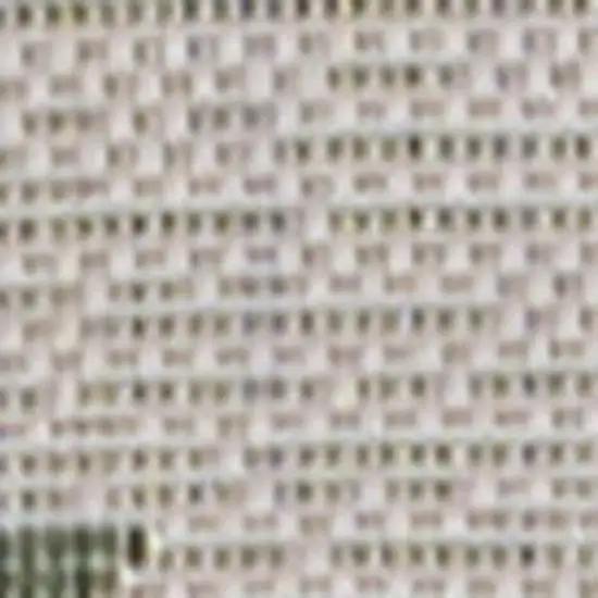 8' Green And Cream Moroccan Indoor Outdoor Runner Rug Photo 3