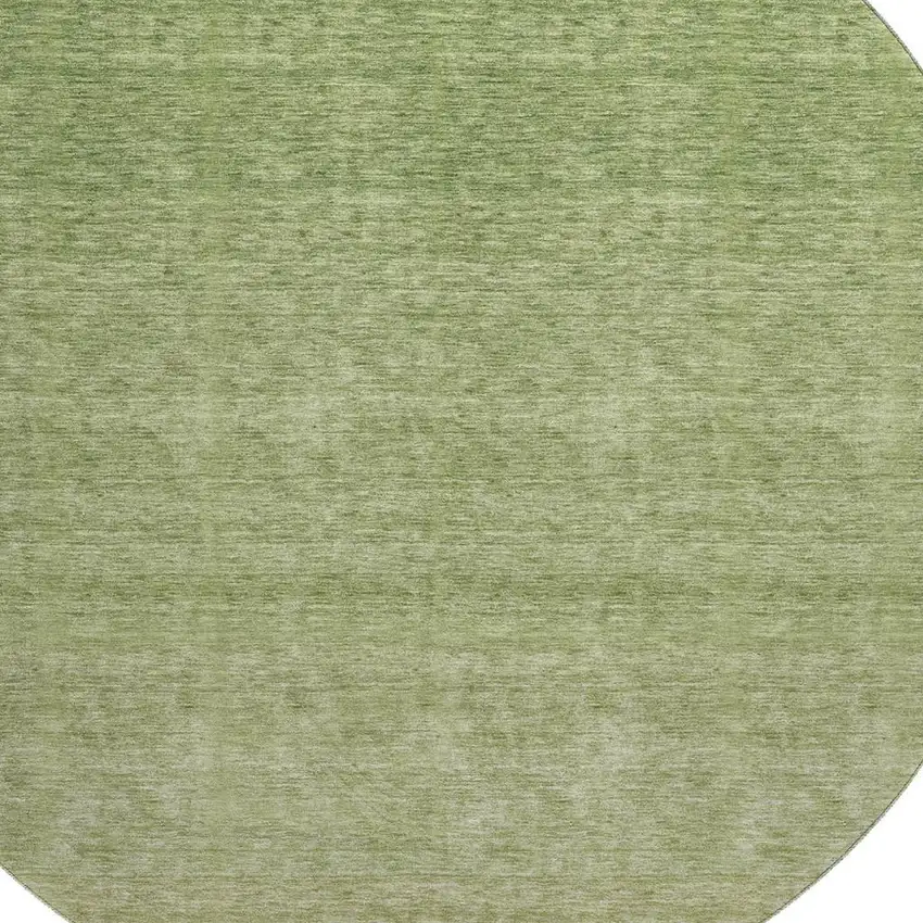 8' Green And Gray Ombre Washable Round Rug With UV Protection Photo 3