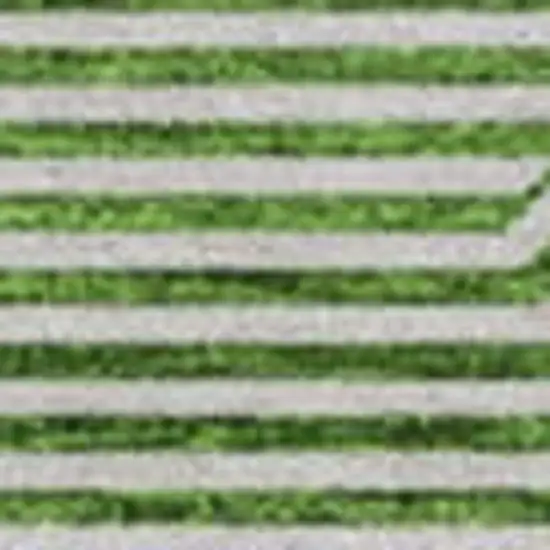 8' Green And Ivory Abstract Geometric Washable Round Rug With UV Protection Photo 4