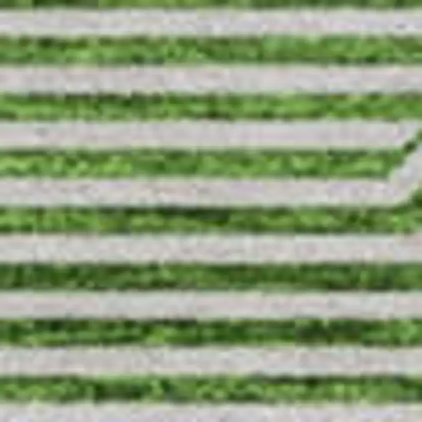 8' Green And Ivory Abstract Geometric Washable Round Rug With UV Protection Photo 4