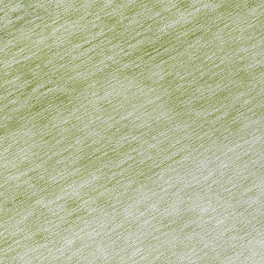 8' Green And Ivory Round Ombre Washable Indoor Outdoor Area Rug Photo 8