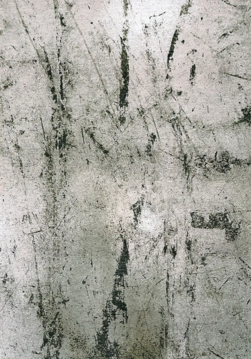 5' Green And White Abstract Washable Round Rug With UV Protection Photo 2