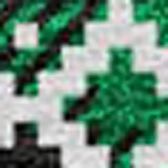 8' Green Black And Ivory Round Animal Print Washable Indoor Outdoor Area Rug Photo 3