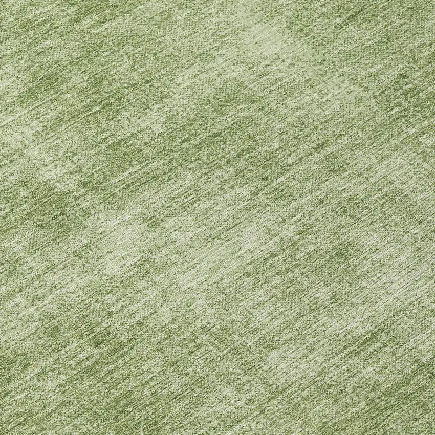 8' Green Round Washable Indoor Outdoor Area Rug Photo 9
