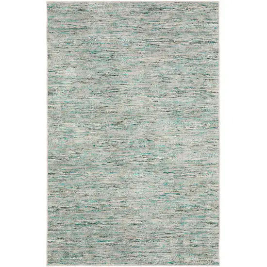 6' Green Round Wool Hand Loomed Handmade Area Rug Photo 1