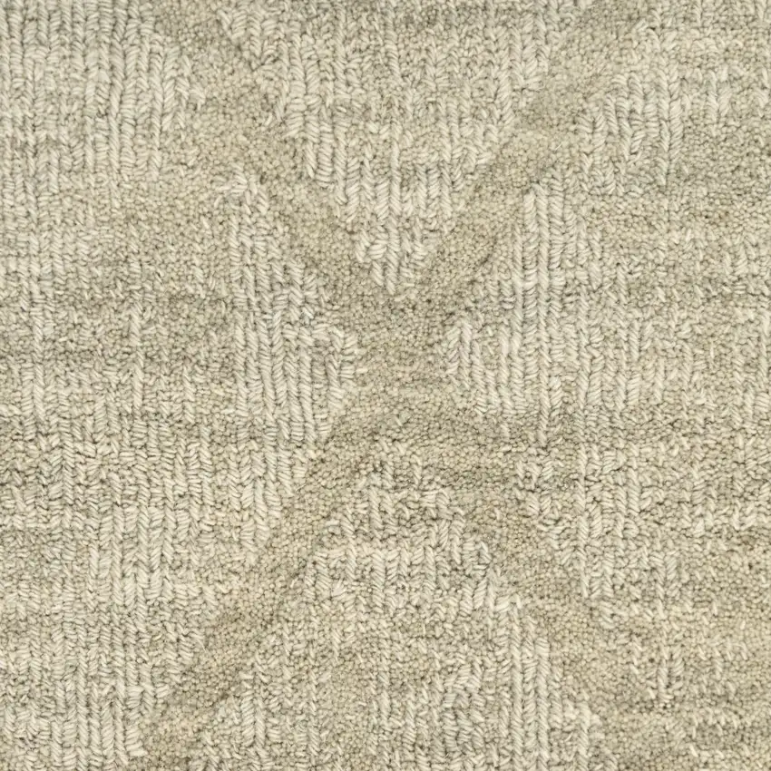 6' Green Wool Geometric Hand Woven Runner Rug Photo 7