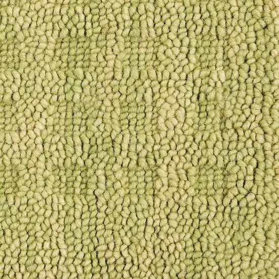 8' Green Wool Runner Rug Photo 4