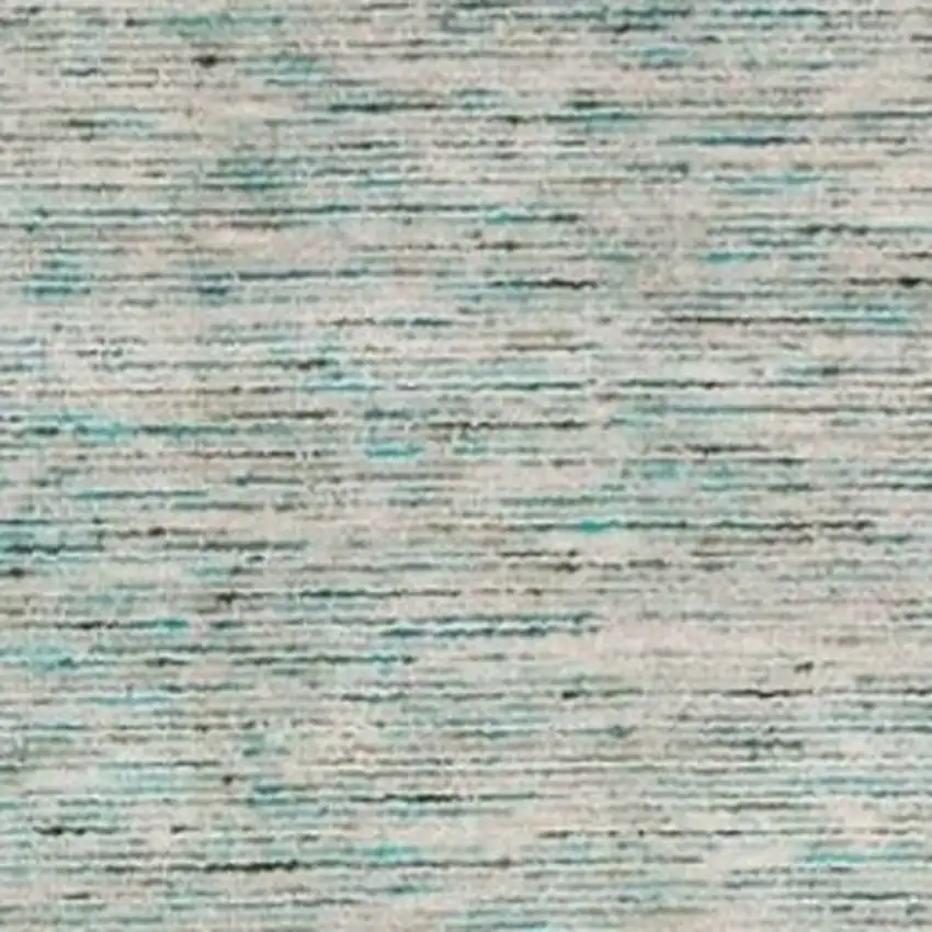 12' Green and Ivory Wool Hand Loomed Runner Rug Photo 5