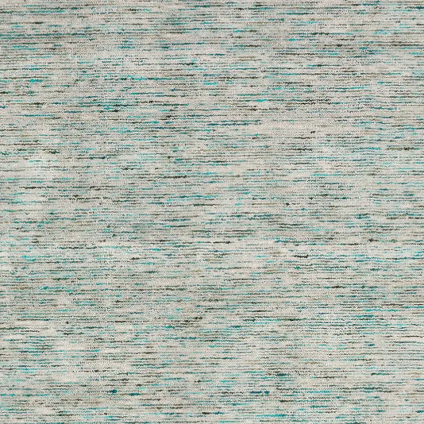 12' Green and Ivory Wool Hand Loomed Runner Rug Photo 3